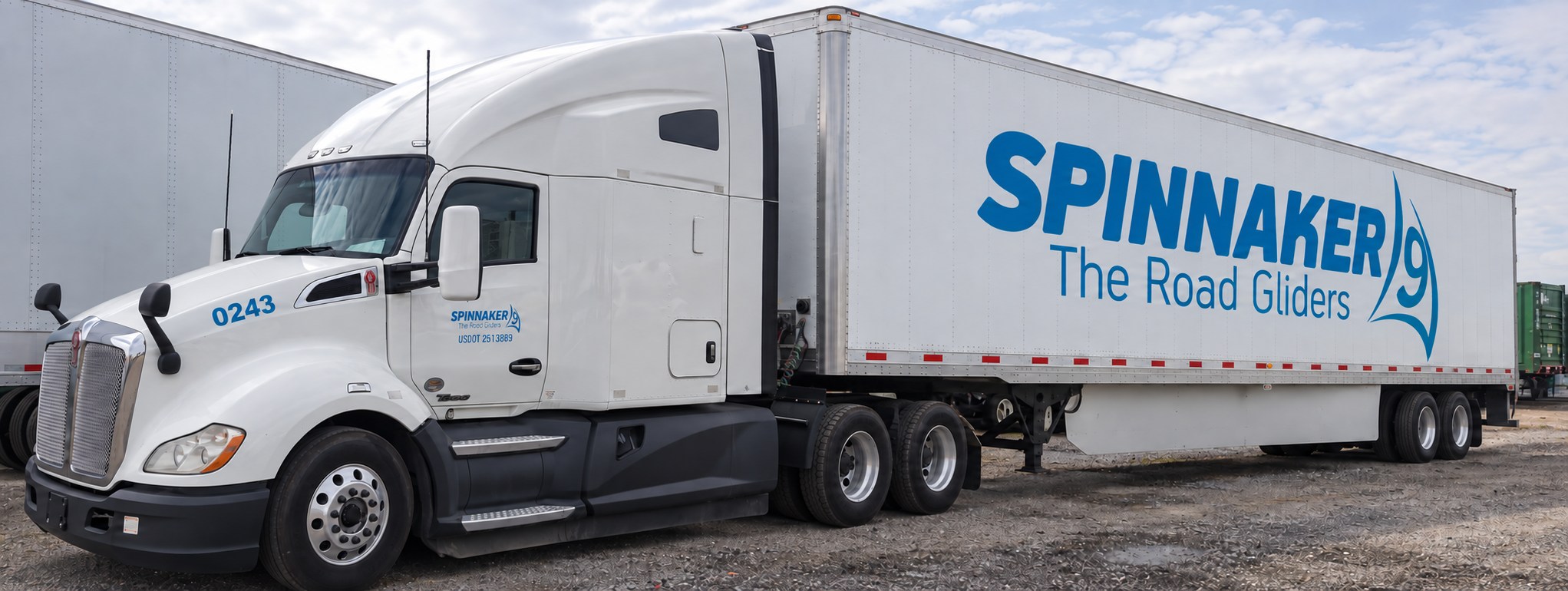 Spinnaker Nine truck 0243 and branded trailer